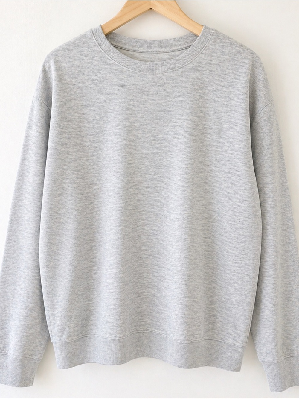 H&M Women's Crewneck Sweatshirt - Light Heather Gray